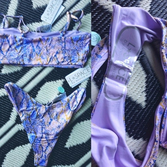 L*Space Rebel Cabana Bikini Set Serpentina Snake - Picture 15 of 16